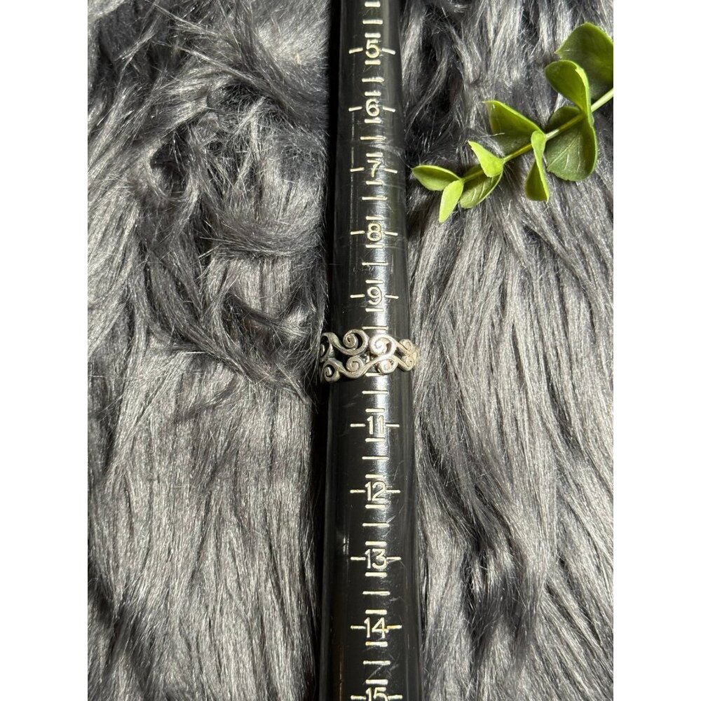 Silver 925 Scroll Ring - image 7